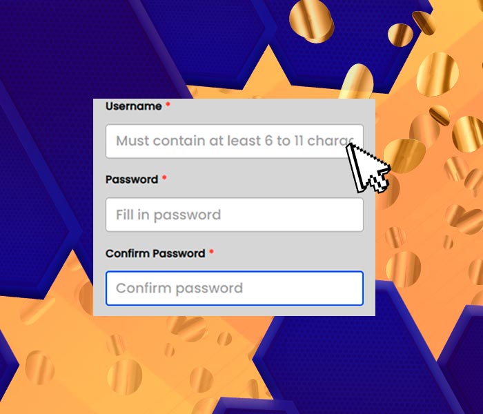 Specify personal data