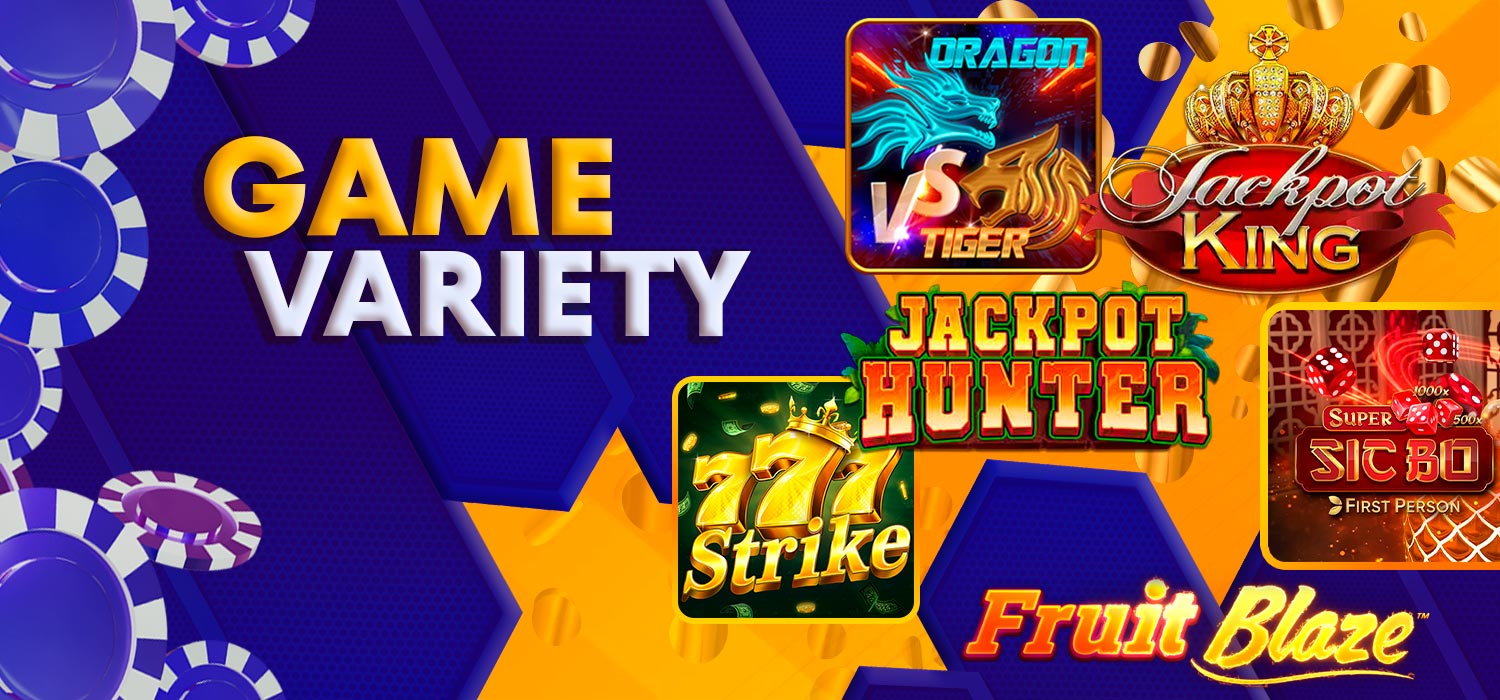 Variety of casino games