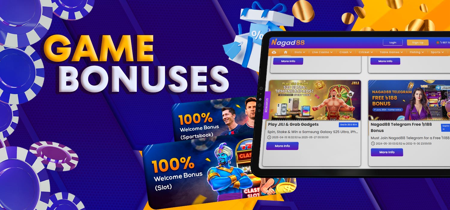Games bonuses and promotions