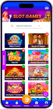 Screenshot of the site with games